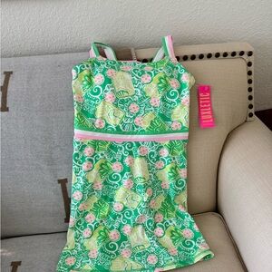 Lilly Pulitzer Green and Pink Dress